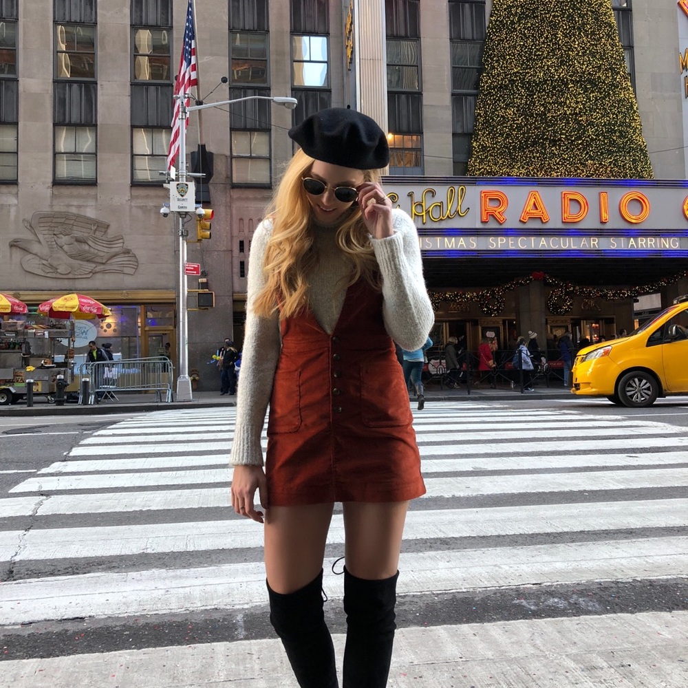 Free People Old School Love Overall Jumper Copper